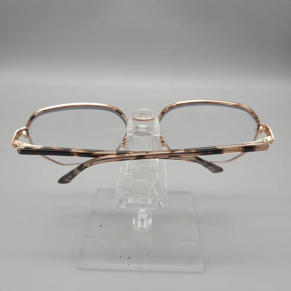 Bravo Project Runway PR143M Rose Gold Tortoise Geometric Eyeglass Frames 57-17
